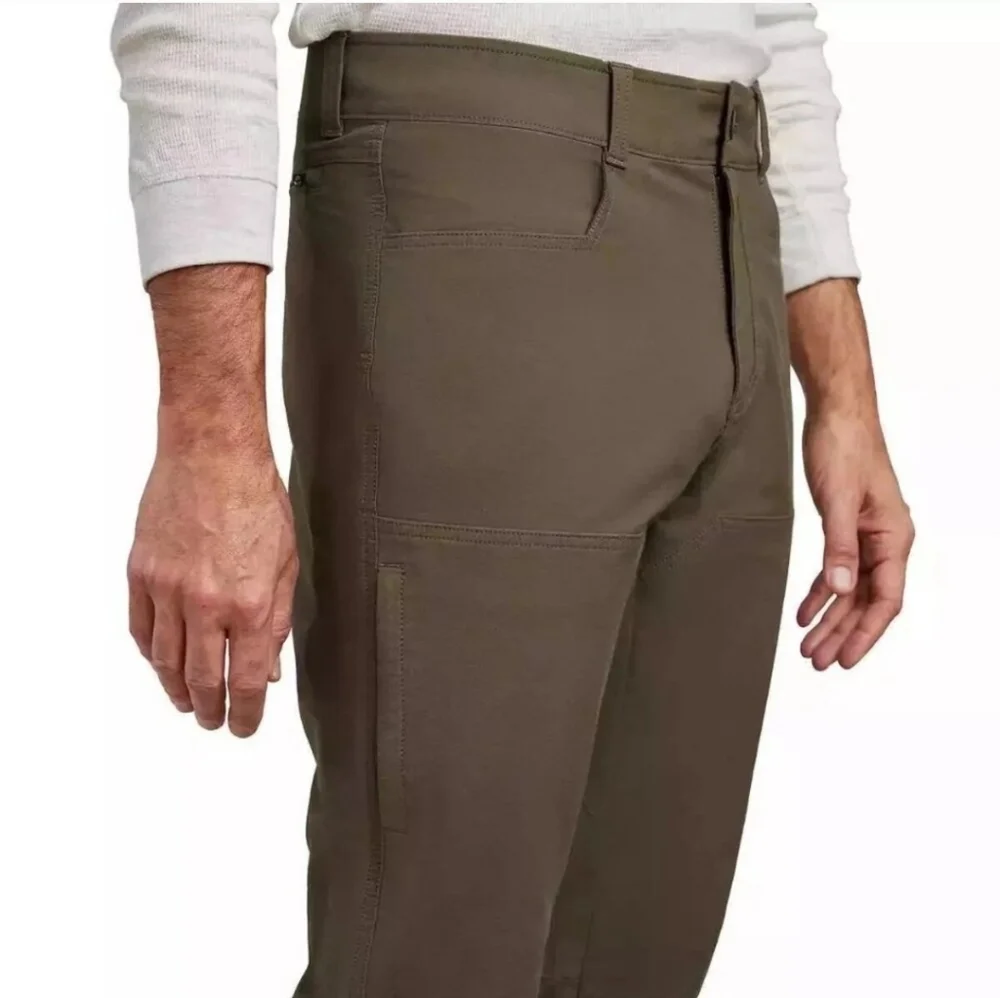 Kirkland Signature Mens Brown/Green Stretch Tech Pants - 30 X 32